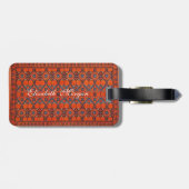 Étiquette À Bagage Motif turc persan oriental (Dos horizontal)