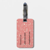 Étiquette À Bagage Motif Valentin (Dos Vertical)