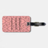 Étiquette À Bagage Motif Valentin (Dos horizontal)