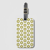 Étiquette À Bagage Motif Vert Olive (Devant Vertical)