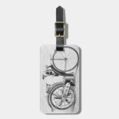 Étiquette À Bagage Moto de millet, 1895 (Devant Vertical)