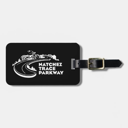 Étiquette À Bagage Moto Natchez Trace Parkway (Devant horizontal)