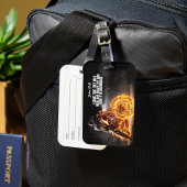 Étiquette À Bagage Moto Rider avec feu et John 10:10 Verse