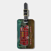 Étiquette À Bagage Motorhome rv Camper Travel Van Rustic Personalized (Devant Vertical)