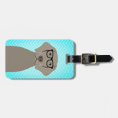 Étiquette À Bagage Mots clés des bagages Weimaraner (Devant horizontal)