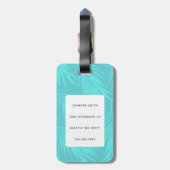 Étiquette À Bagage Mots clés Llama Luggage (Dos Vertical)