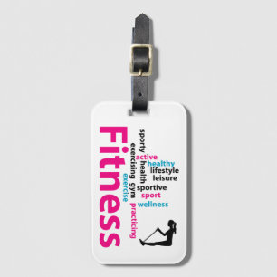 Étiquette À Bagage Mots fitness