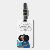 Étiquette À Bagage Mouche deux ans d'étiquette de bagage (Devant Vertical)