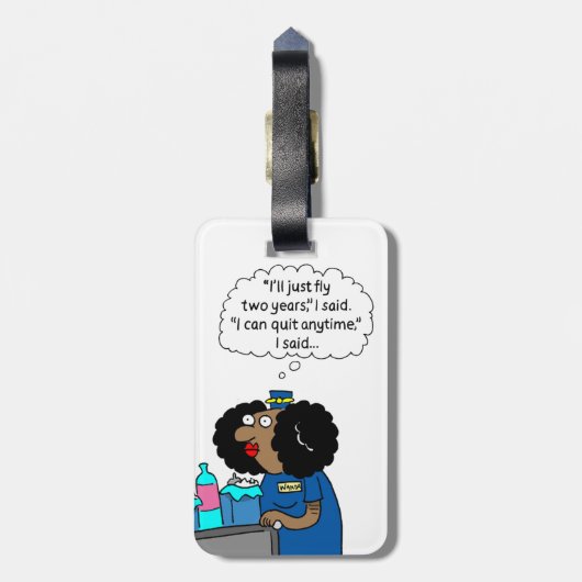 Étiquette À Bagage Mouche deux ans d'étiquette de bagage (Dos Vertical)