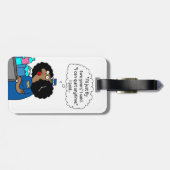 Étiquette À Bagage Mouche deux ans d'étiquette de bagage (Dos horizontal)