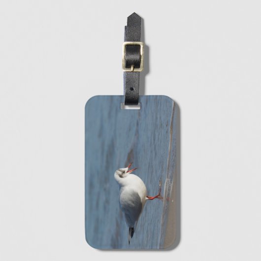 Étiquette À Bagage Mouette (Devant Vertical)