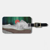 Étiquette À Bagage Mountain Northern Lights (Devant horizontal)