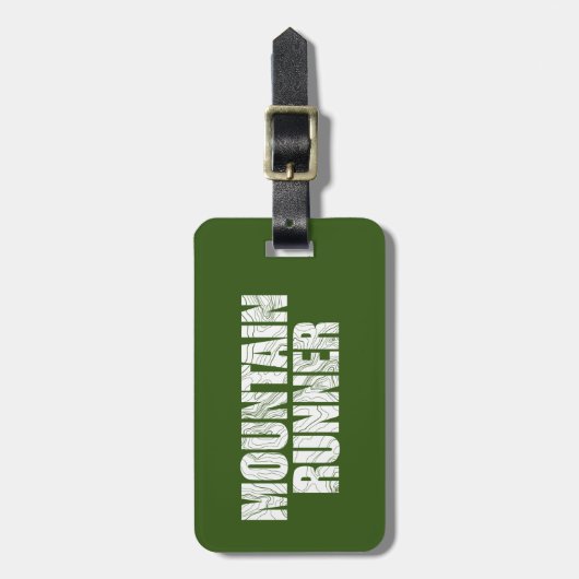 Étiquette À Bagage Mountain Runner (Devant Vertical)