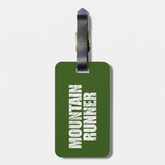 Étiquette À Bagage Mountain Runner (Dos Vertical)