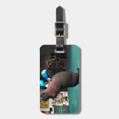 Étiquette À Bagage Mouse Beats Hippo KO (Devant Vertical)