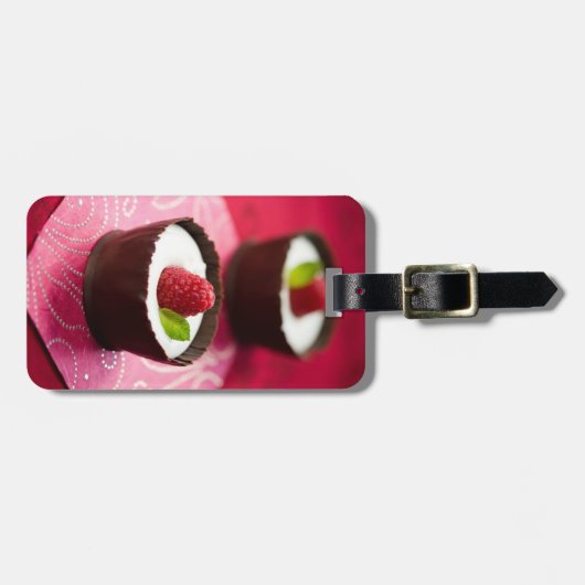 Étiquette À Bagage Mousse de chocolat blanc (Devant horizontal)