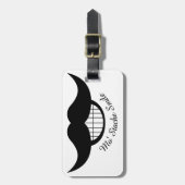 Étiquette À Bagage Moustache (Devant Vertical)
