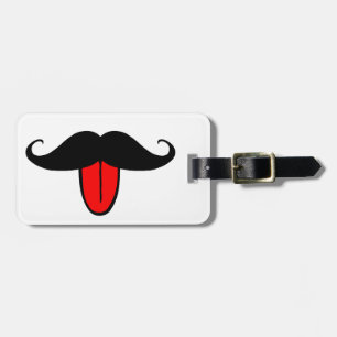 Étiquette À Bagage Moustache drôle