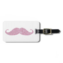 Moustache rose drôle de Bling