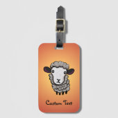 Étiquette À Bagage Mouton (Devant Vertical)