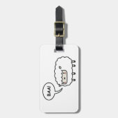 Étiquette À Bagage Moutons ! (Devant Vertical)