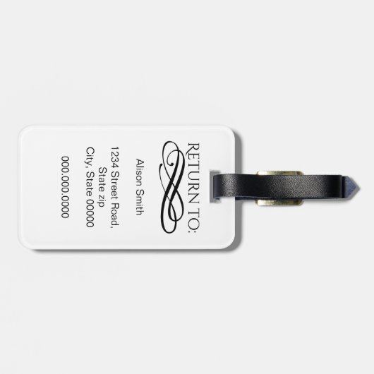 Étiquette À Bagage Mr et Mrs (Dos horizontal)