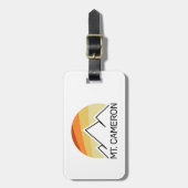 Étiquette À Bagage Mt. Cameron Retro (Devant Vertical)