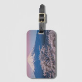 Étiquette À Bagage Mt Fuji et fleurs de cerisier (Devant Vertical)