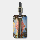 Étiquette À Bagage Mt Hood, Oregon Crystal Clear Lac perdu (Devant Vertical)