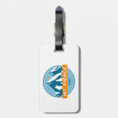 Étiquette À Bagage Mt Pierce New Hampshire Stars Moon (Dos Vertical)