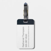 ÉTIQUETTE À BAGAGE MUGGLE™ = NO-MAJ™ (Dos Vertical)