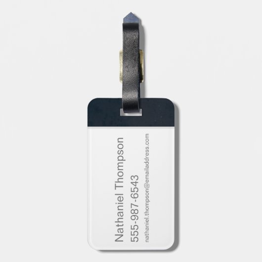 ÉTIQUETTE À BAGAGE MUGGLE™ = NO-MAJ™ (Dos Vertical)