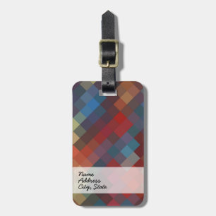 Étiquette À Bagage Multicolore Chevron Motif sans couture 8
