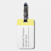 Étiquette À Bagage Mung, Chowder, Shnitzel & Truffes en voilier (Dos Vertical)