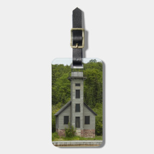 Étiquette À Bagage Munising Bay Michigan Lighthouse Easy ID Personnel