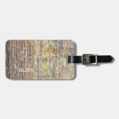 Étiquette À Bagage Mur en brique rustique - Surface architecturale te (Devant horizontal)