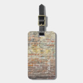 Étiquette À Bagage Mur en brique rustique - Surface architecturale te (Devant Vertical)