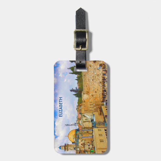 Étiquette À Bagage Mur occidental à Jérusalem (Mur de tristesse) (Devant Vertical)