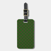 Étiquette À Bagage Murphy Clan Tartan Irish Designed Print (Devant Vertical)
