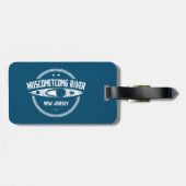 Étiquette À Bagage Musconetcong River New Jersey Kayak (Dos horizontal)