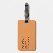 Étiquette À Bagage Musée d'Orsay à Paris la nuit (Dos Vertical)