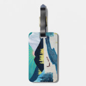 Étiquette À Bagage Musher du matin (Dos Vertical)