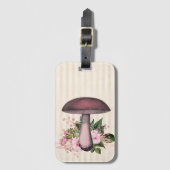 Étiquette À Bagage Mushroom et compilation florale (Devant Vertical)