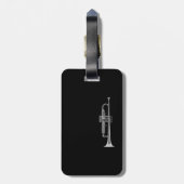 Étiquette À Bagage Musicien de trompette (Dos Vertical)