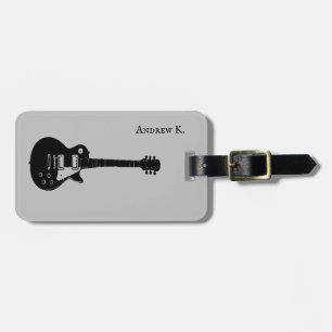 Étiquette À Bagage Musique de guitare black rock de voyage