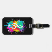 Étiquette À Bagage Musique grunge (Devant horizontal)