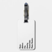 Étiquette À Bagage Musique grunge (Dos Vertical)