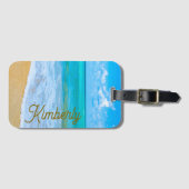 Étiquette À Bagage My Personalized Tropical Beach (Devant Horizontal)