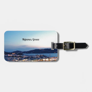 Étiquette À Bagage Mykonos, Grèce photo panoramique