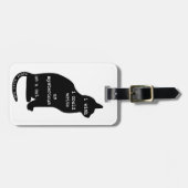 Étiquette À Bagage Mystérieux comme citation d'Edgar Allan Poe de (Devant horizontal)